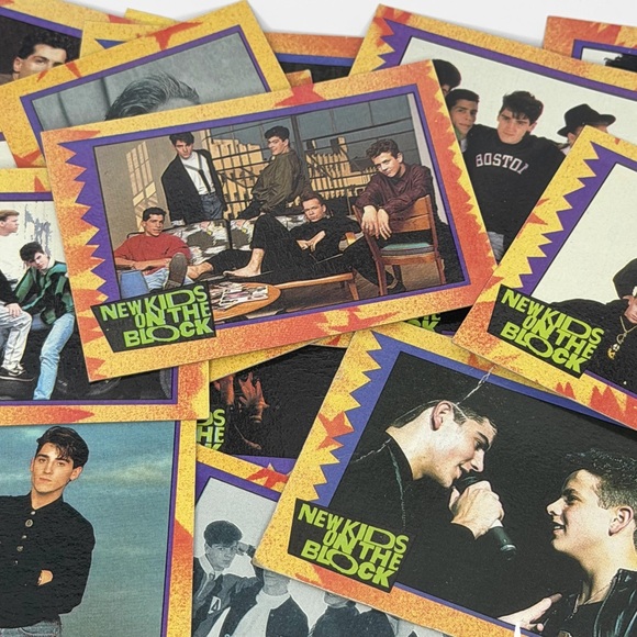 Vintage New Kids on the Block Trading Cards Lot of 100+ Cards - Picture 8 of 8